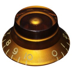 Hosco KA-160I Potentiometer Knob, amber, printed numbers