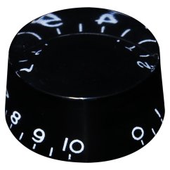 Hosco KB-110I Potentiometer Knob, black, printed numbers