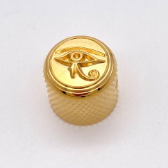 Gotoh VK-Art-01-GG Machined Art Potentiometer Knob, Eye of Horus, gold