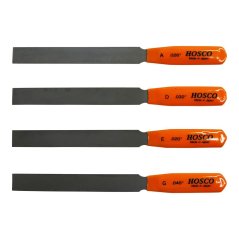 Hosco TL-VNF4 Edge-Cut Violin Nut and Bridge File Set