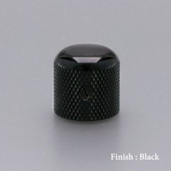 Gotoh VK1-18-BC Potentiometer Knob, black chrome 18mm