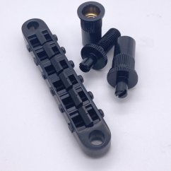 Gotoh GE103B-T-BC Kobylka (Nashville 14mm) s hrubšími stĺpikmi M8 a púzdrami, čierna