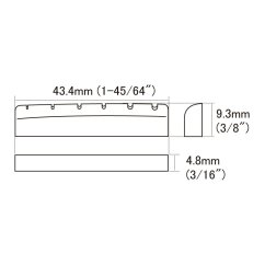 Gotoh HSBV-NG1 Gibson Real Bone Nut, unbleached