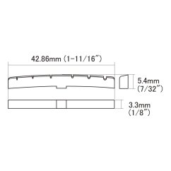 Gotoh HSB-NS1 Fender Real Bone Nut, bleached