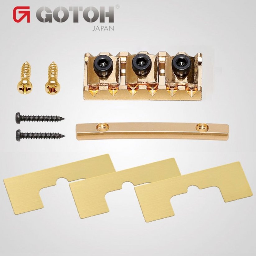 Gotoh GHL-2-GG Zamykateľný nultý pražec Floyd Rose zlatý