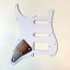 Hosco SC-P3P-3 Stratocaster Pickguard s kovovým stíněním, bílý perloid, 4 vrstvy