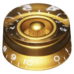 Hosco KG-110I Potentiometer Knob, gold, printed numbers