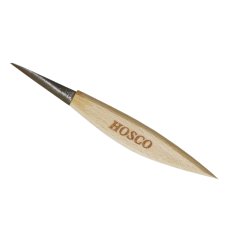 Hosco TL-I-KUKD Japanese Kuri Knife, double bevel, with a comfortable wooden handle
