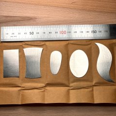 Hosco TL-SCR-5 Set of Five Small Shaped Scrapers for Very Fine Work