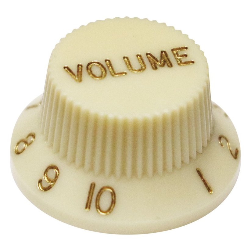 Hosco KVT-240VI Potentiometer Knob, Vintage ivory color