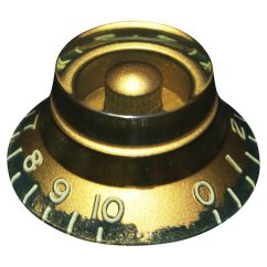 Hosco SKG-160I/R Potentiometer Knob, Vintage Relic black, embossed numbers