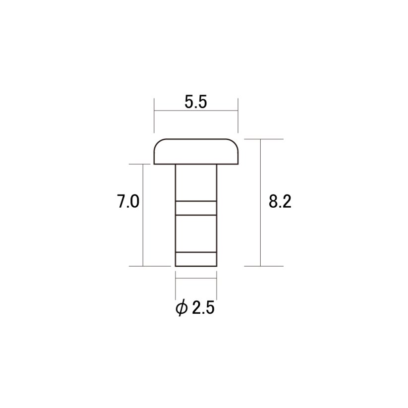 Hosco HK-TFG String Bushing, set of 6, gold