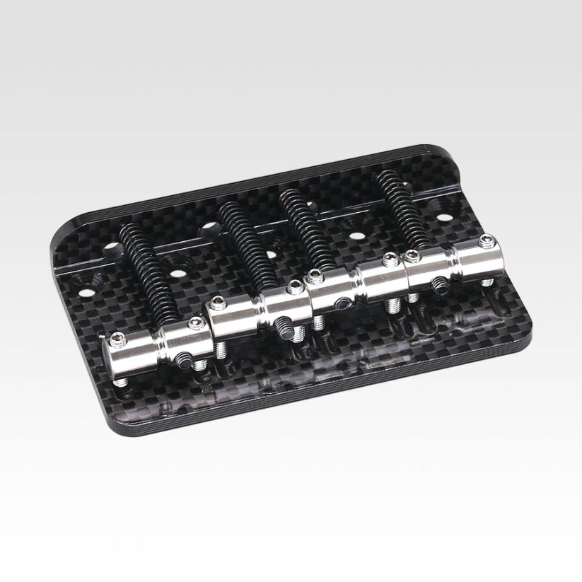 Gotoh CBB-4 Carbon-O-Lite Bridge for Basses, carbon and titanium