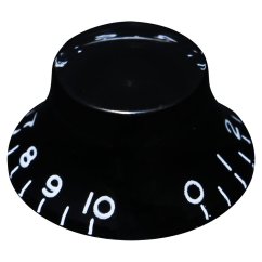 Hosco KB-160I Potentiometer Knob, black, printed numbers