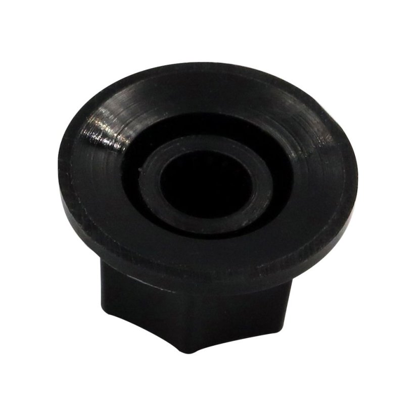 Hosco KB-140S Potentiometer Knob, sharp edges, small, black
