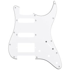 Hosco SC-W3P-3 Stratocaster Pickguard with metal shielding, white 3-layers
