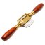 Luban Bronze Cast Spokeshave, RADIUS Sole, Carbon Blade, Bubinga Handles