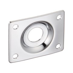 Hosco JP-20C Les Paul Jack Plate, rectangle, chrome