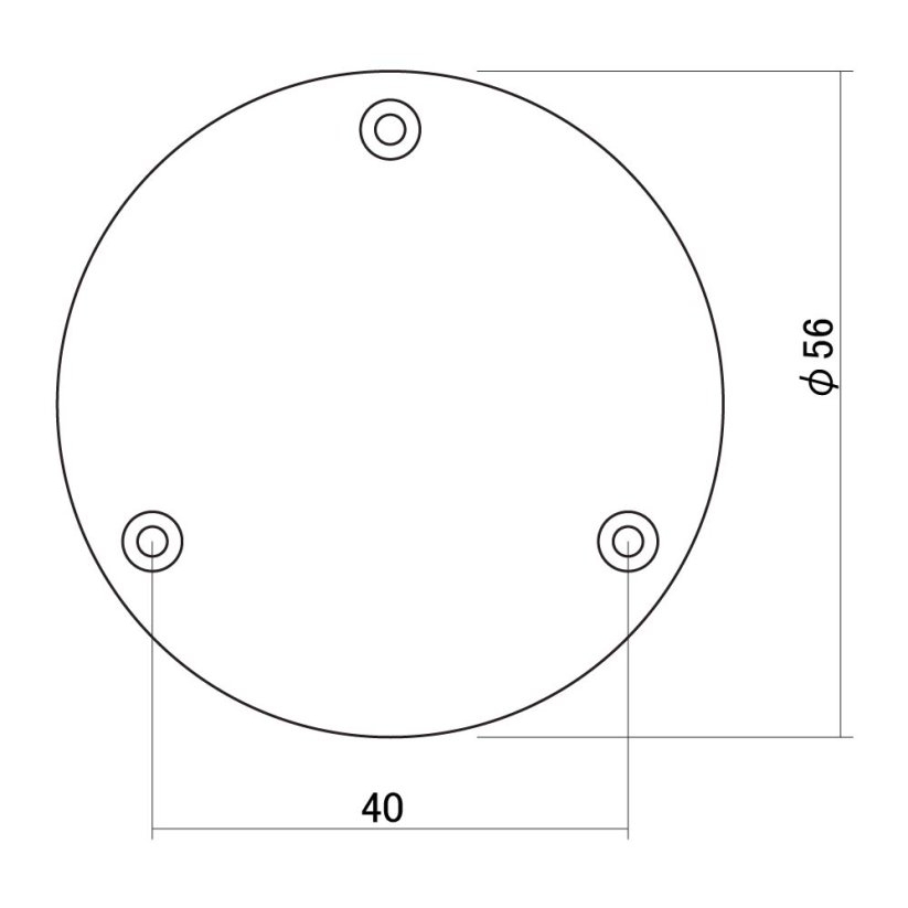 Hosco P-101I Les Paul Switch Backplate, modern type, larger 56mm, cream