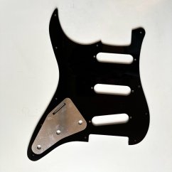 Hosco SC-B3P Stratocaster Pickguard s kovovým stíněním, černý, 3 vrstvy