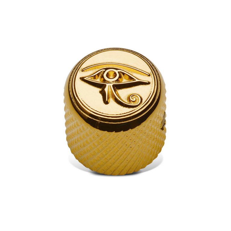 Gotoh VK-Art-01-GG Machined Art Potentiometer Knob, Eye of Horus, gold