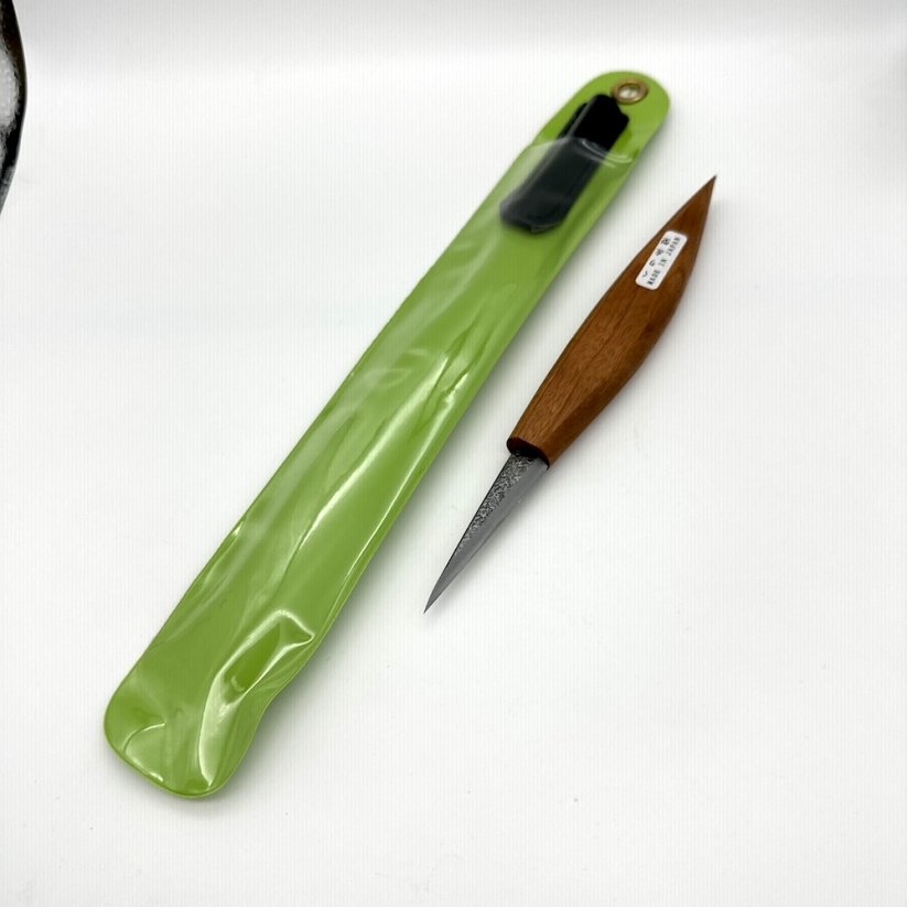 Hosco TL-I-KUKL Japanese Kuri Knife, left bevel, with a comfortable wooden handle