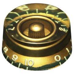 Hosco SKG-110I/R Potentiometer Knob, Vintage Relic black, embossed numbers