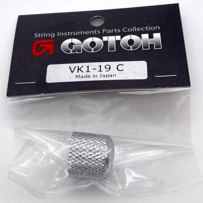 Gotoh VK1-19-CR Knoflík potenciometru, chrom 19 mm