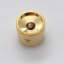 Gotoh VK-Art-02-GG Machined Art Potentiometer Knob, Skull, gold