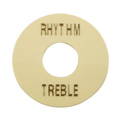 Hosco LP-SW-ITreble and Rhytm Plate for Toggle Switch, cream
