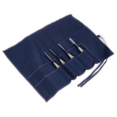 Hosco TL-INM-SET4 Japanese Chisels Set Tataki-Nomi with Roll-up Tool Bag