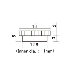 Hosco DTRN-N Deep Thread Round Nut for Switchcraft toggle switch, nickel